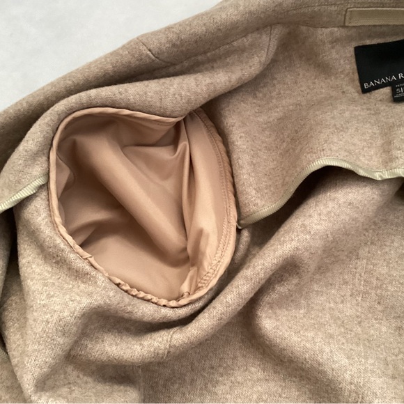 Banana Republic Unlined Italian Melton Coat, Size SP - Picture 5 of 8